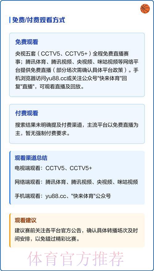 零花费观看世界杯直播完整指南